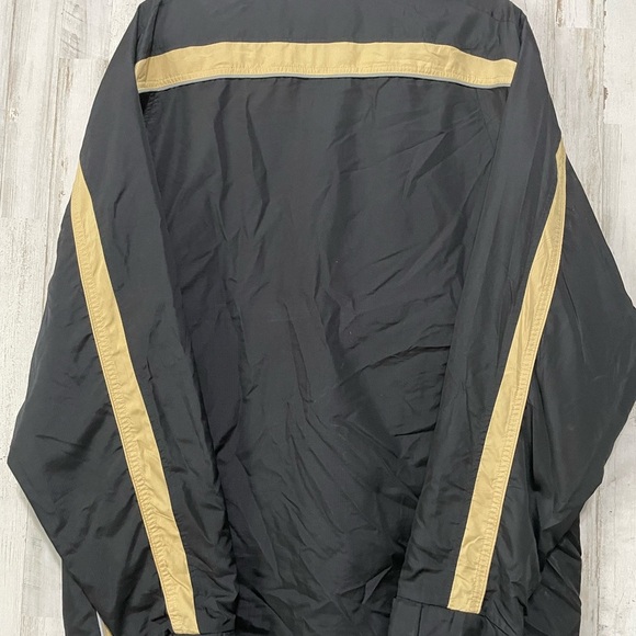 Vintage Army Veteran Black and Gold Men's Jacket Windbreaker - Picture 2 of 8